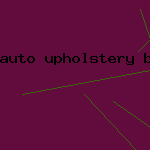 auto upholstery